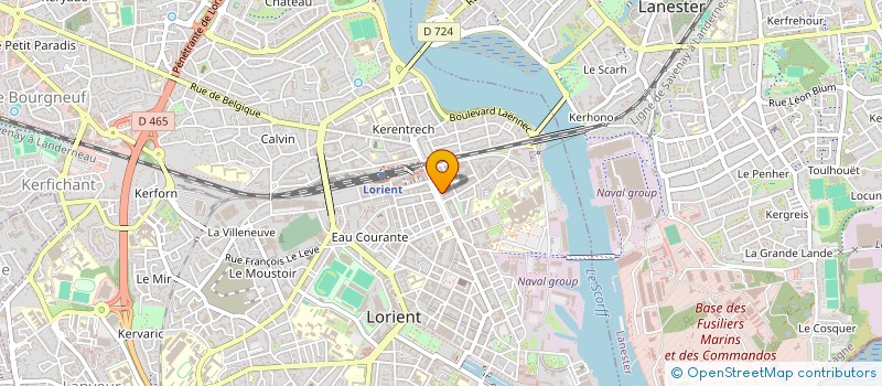 localisation de l'entreprise L ENVOL à LORIENT