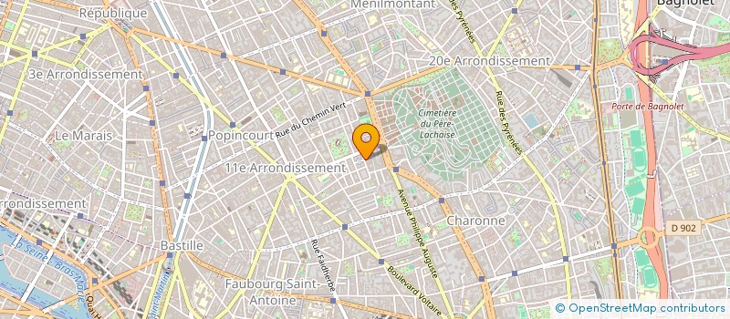 localisation de l'entreprise L'ENVOL à PARIS