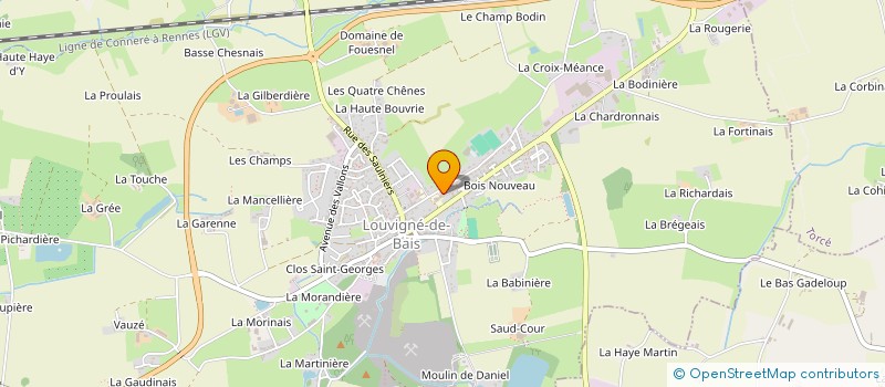 localisation de l'entreprise L ENVOL  LOUVIGNE-DE-BAIS