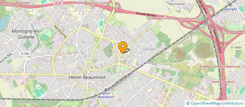 localisation de l'entreprise L'ENVOL à HENIN-BEAUMONT