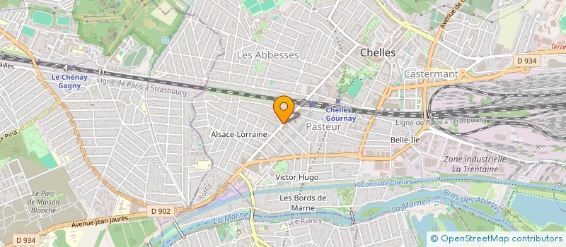 localisation de l'entreprise L'ENVOL à CHELLES