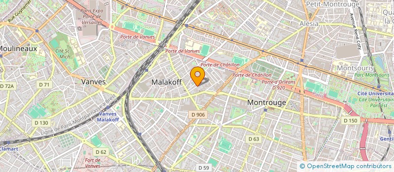 localisation de l'entreprise L'ENVOL  MALAKOFF