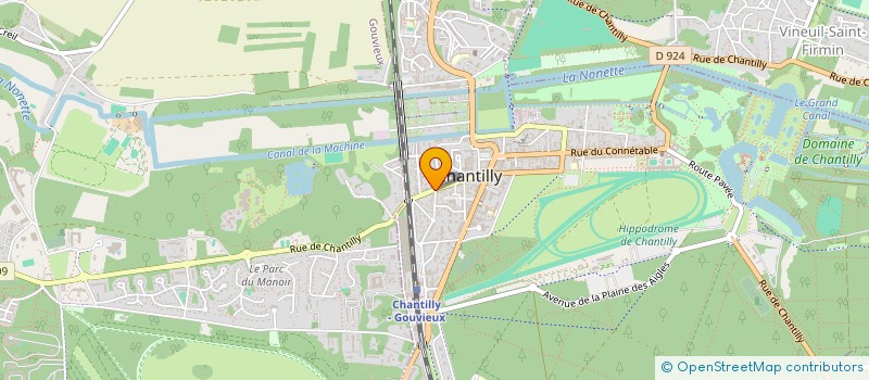 localisation de l'entreprise L'ENVOL  CHANTILLY