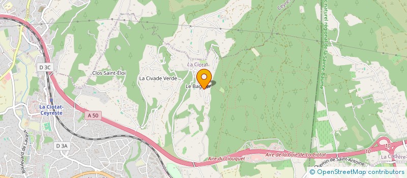 localisation de l'entreprise L'ENVOL A 4  LA CIOTAT