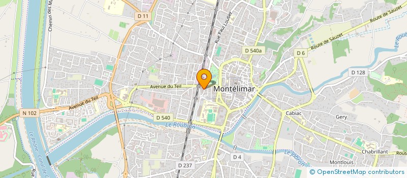 localisation de l'entreprise L'ENVOL D'UNE PETITE PLUME à MONTELIMAR