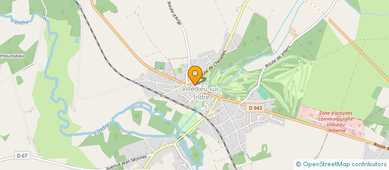 localisation de l'entreprise L'ENVOL DE VILLEDIEU à VILLEDIEU-SUR-INDRE