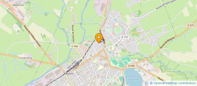 localisation de l'entreprise L'ENVOL DES ARTS  AUTUN