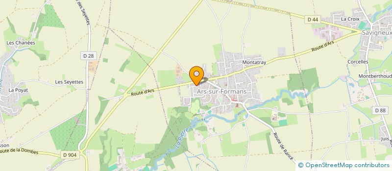 localisation de l'entreprise L'ENVOL DES CIGOGNES  ARS-SUR-FORMANS