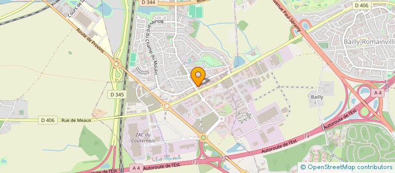 localisation de l'entreprise L'ENVOL DES PETALES  CROISSY-BEAUBOURG