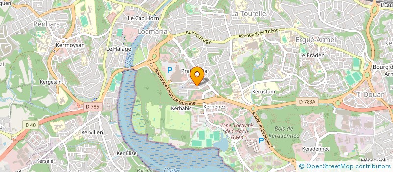 localisation de l'entreprise L ENVOL GROUPEMENT ENTRAIDE MUTUELLE PAYS DE CORNOUAILLE à QUIMPER