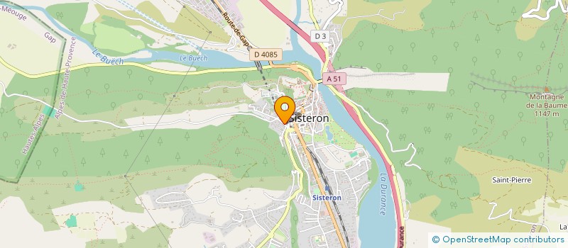 localisation de l'entreprise L'ENVOLEE à SISTERON