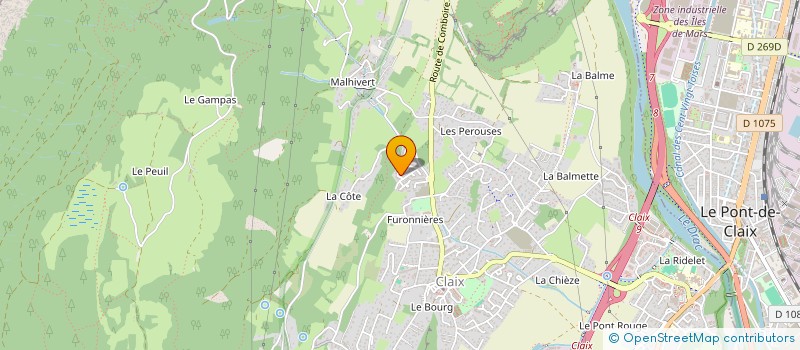 localisation de l'entreprise L ENVOLEE  CLAIX