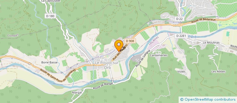 localisation de l'entreprise L'ENVOLEE à LE POUJOL-SUR-ORB