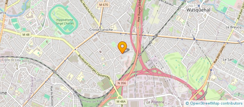 localisation de l'entreprise L'ENVOLEE à MARCQ-EN-BARŒUL