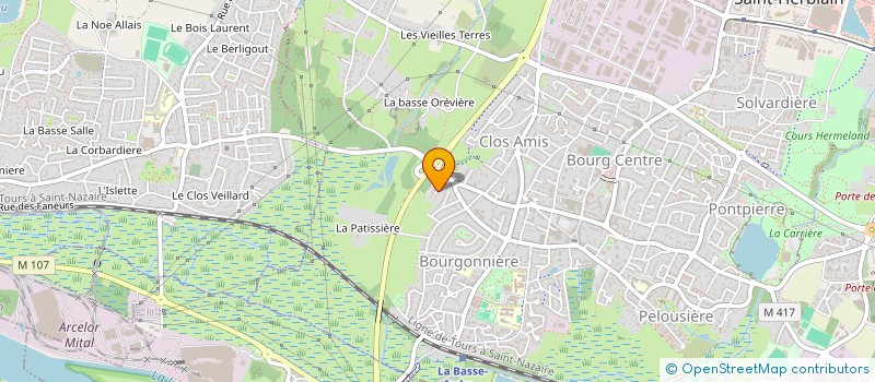 localisation de l'entreprise L'ENVOLEE CREATEURS à SAINT-HERBLAIN