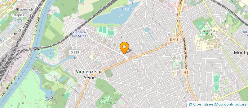 localisation de l'entreprise L'ENVOLEE DU COEUR à VIGNEUX-SUR-SEINE
