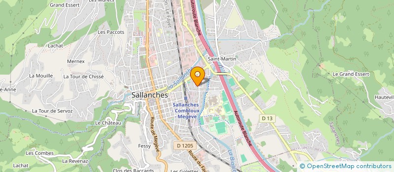 localisation de l'entreprise L'ENVOLEE POUR TOUS  SALLANCHES