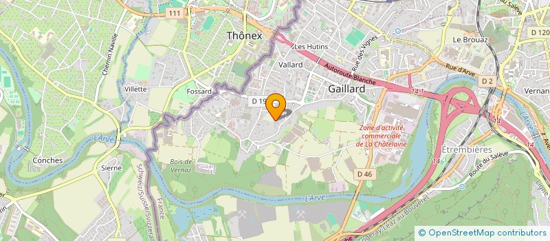 localisation de l'entreprise L'EOLIDE à GAILLARD
