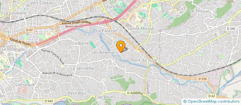 localisation de l'entreprise L'EOLIENNE  TOULON