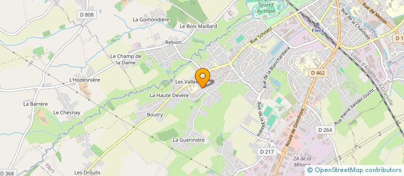 localisation de l'entreprise L'EOLIENNE à FLERS