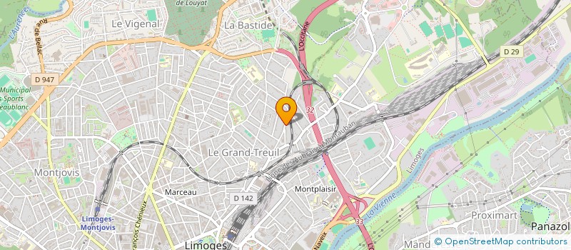localisation de l'entreprise L'EPATANT QUINTETTE à LIMOGES