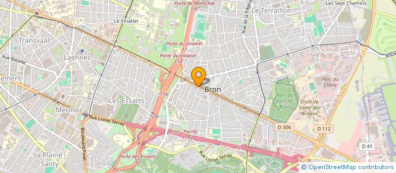 localisation de l'entreprise L'EPATHE  BRON