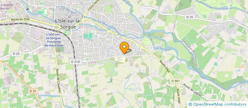 localisation de l'entreprise L'EPEE DE FIERBOIS  L'ISLE-SUR-LA-SORGUE