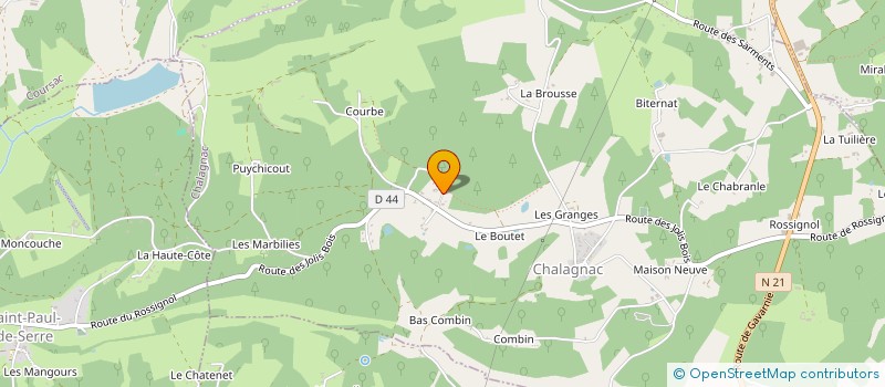 localisation de l'entreprise L EPERON D OR SCI  VEYRINES-DE-VERGT