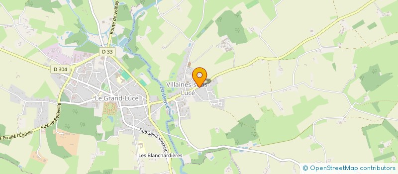 localisation de l'entreprise L'EPHEMERE  VILLAINES-SOUS-LUCE