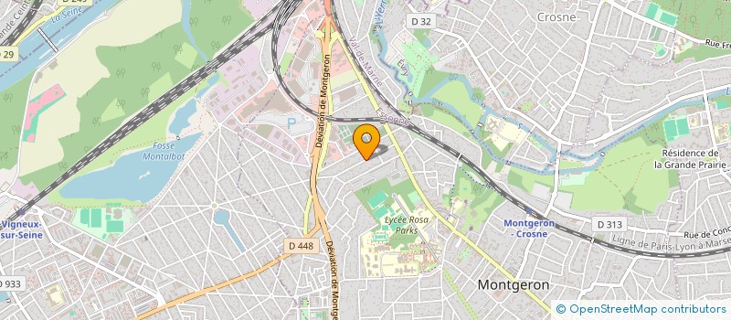 localisation de l'entreprise L 'EPHEMERE à MONTGERON