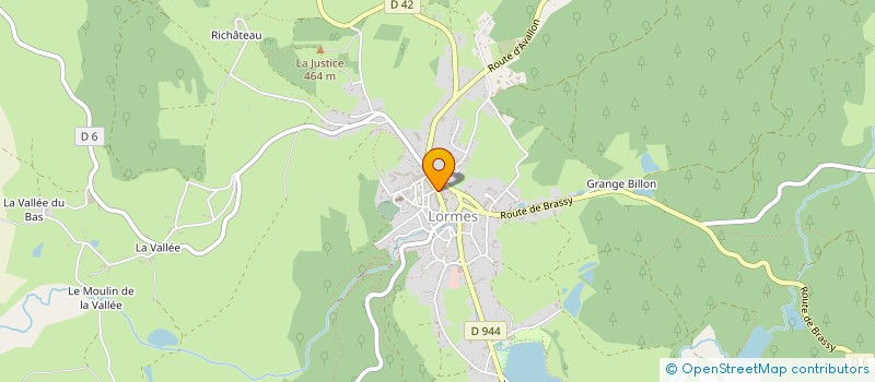 localisation de l'entreprise L'EPHEMERE : ARTISANAT DU MORVAN à LORMES