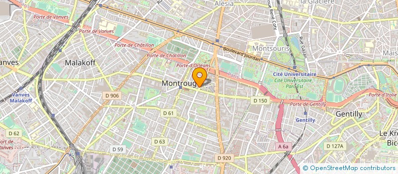 localisation de l'entreprise L'EPHEMERE DOUCEUR à MONTROUGE