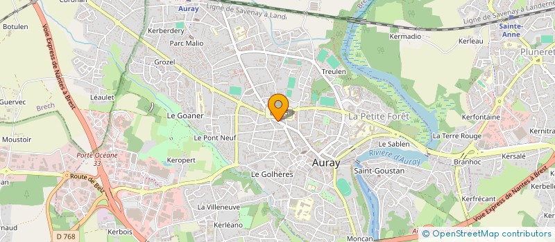localisation de l'entreprise L'EPHEMERIDE à AURAY