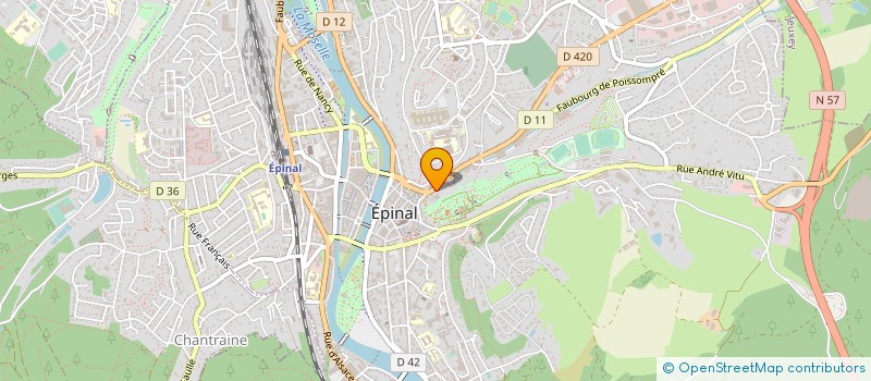localisation de l'entreprise L'EPI BLEU à EPINAL