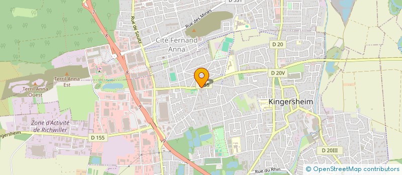 localisation de l'entreprise L'EPI D'OR  KINGERSHEIM