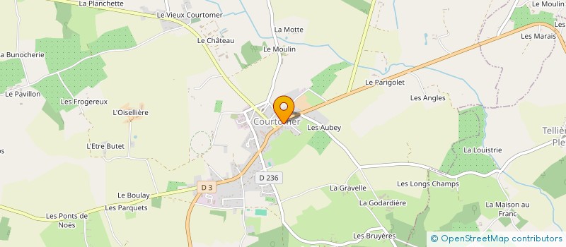 localisation de l'entreprise L'EPI DE BLE à COURTOMER