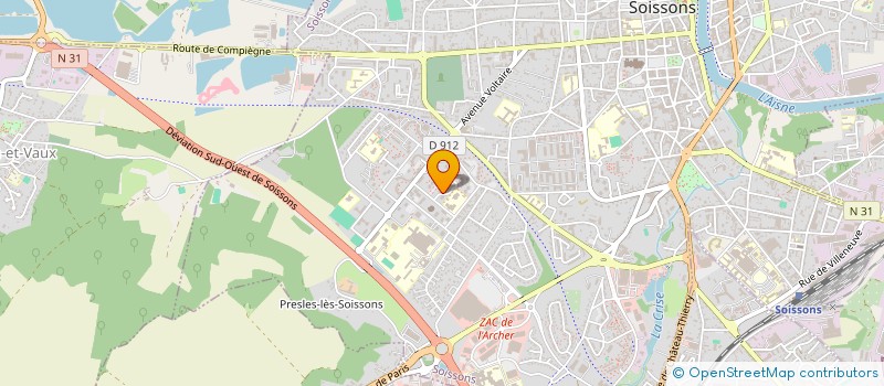 localisation de l'entreprise L'EPI DORE à SOISSONS