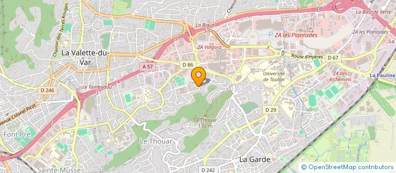 localisation de l'entreprise L'EPI DU PORT D'HYERES à LA VALETTE-DU-VAR