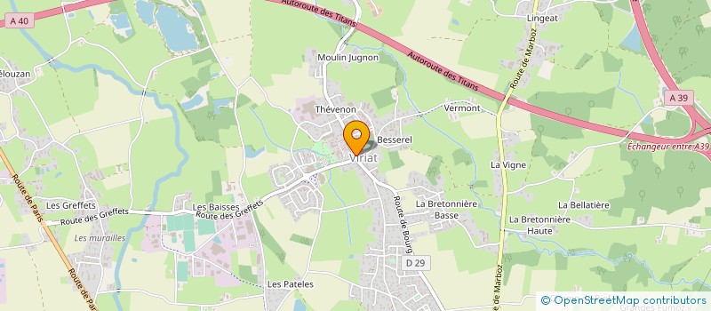 localisation de l'entreprise L'EPI VIRIATI  VIRIAT