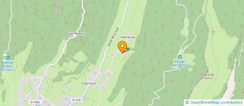 localisation de l'entreprise L'EPICEA  AUTRANS-MEAUDRE EN VERCORS