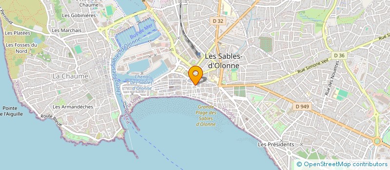 localisation de l'entreprise L'EPICER'IDEALE à LES SABLES D'OLONNE