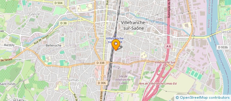 localisation de l'entreprise L'EPICERIE 313  VILLEFRANCHE-SUR-SAONE