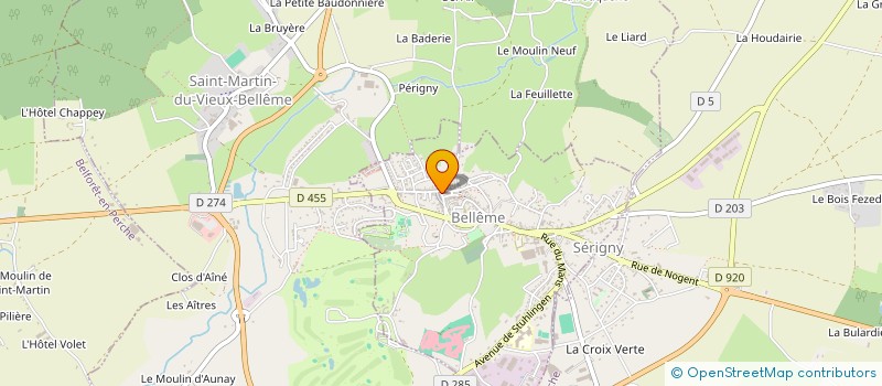 localisation de l'entreprise L'EPICERIE BELLEMOISE à BELLEME
