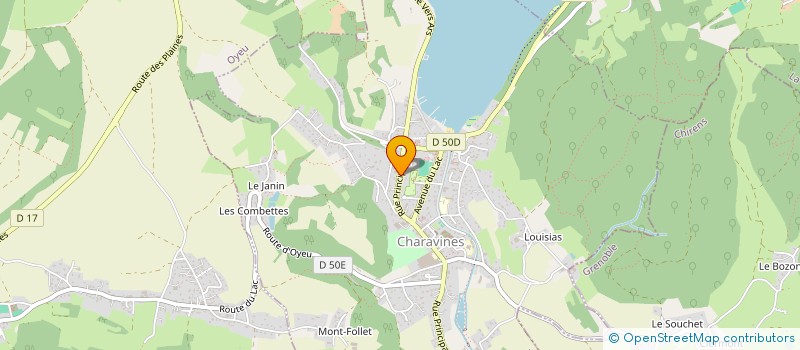 localisation de l'entreprise L'EPICERIE CHIC  CHARAVINES