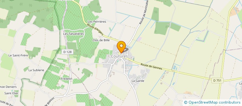 localisation de l'entreprise L'EPICERIE COUTURES à BRISSAC LOIRE AUBANCE