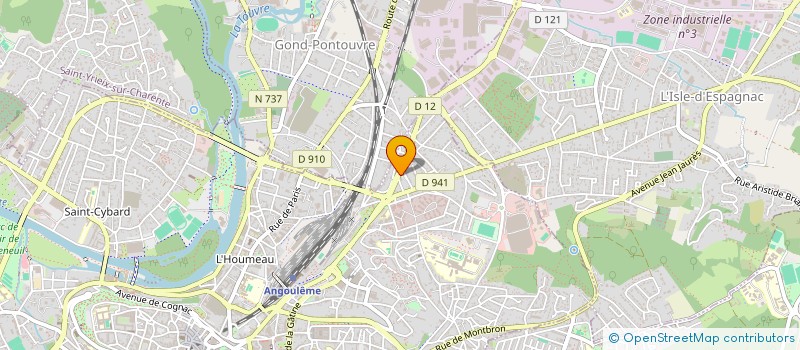 localisation de l'entreprise L'EPICERIE CREATIVE à ANGOULEME