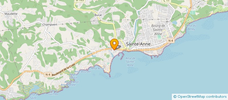 localisation de l'entreprise L'EPICERIE CREOLE à SAINTE-ANNE