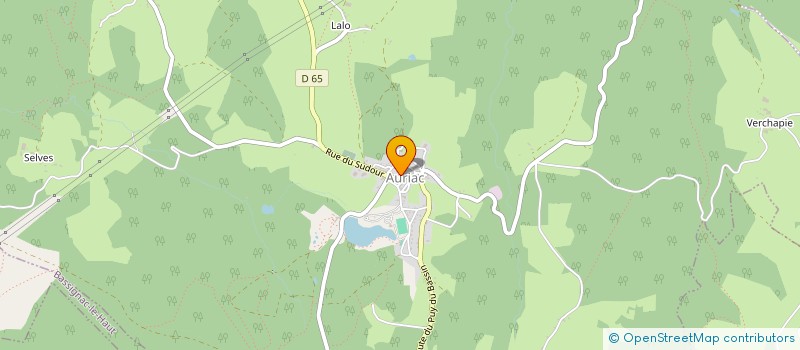 localisation de l'entreprise L'EPICERIE D'AURIAC  AURIAC