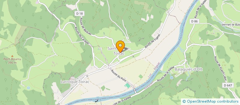 localisation de l'entreprise L'EPICERIE D'HANAE  SAINT-PIERRE-TOIRAC