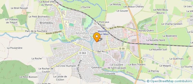 localisation de l'entreprise L'EPICERIE DE BROCELIANDE  MONTFORT-SUR-MEU